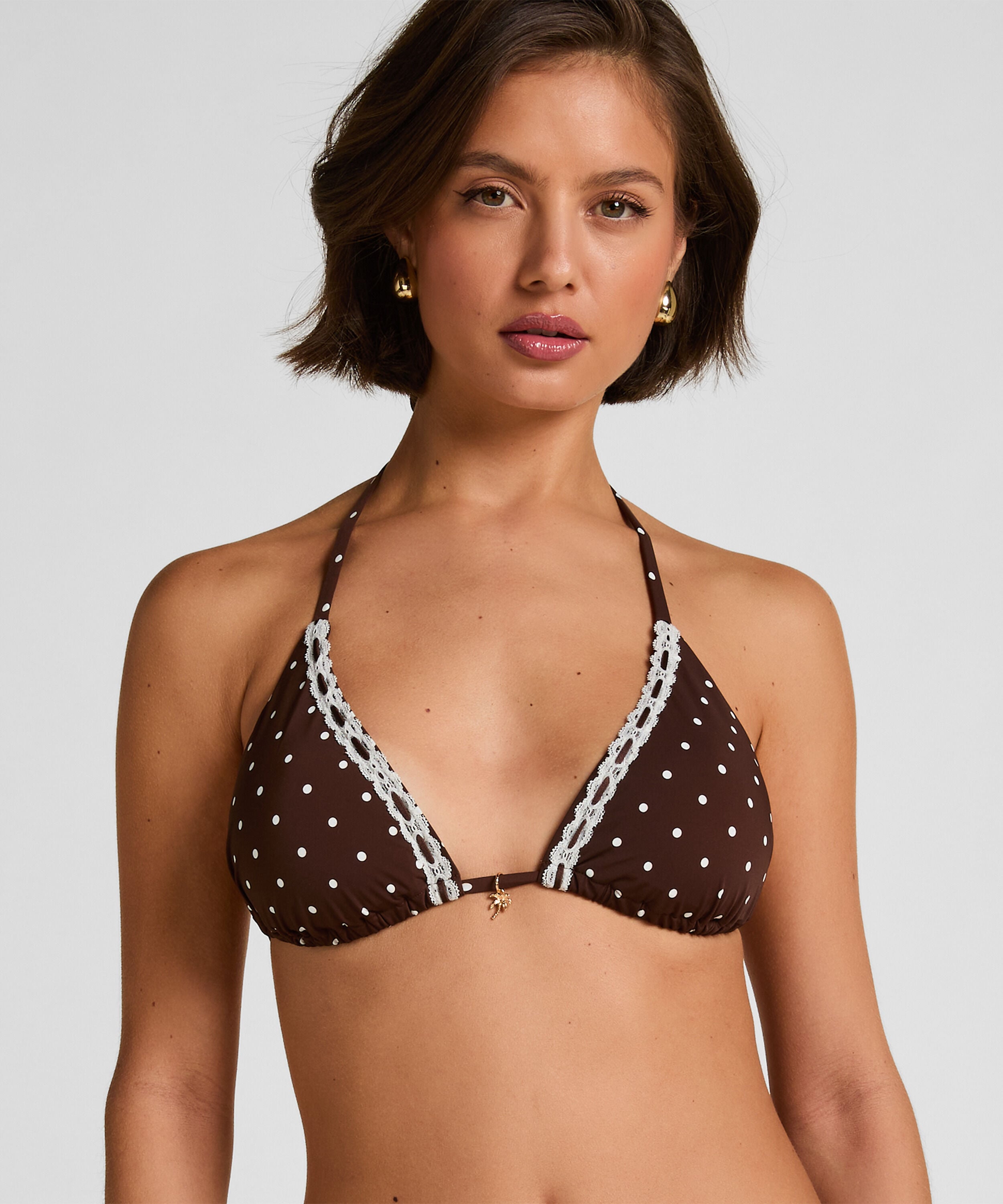 Triangel Bikini Topp Algarve, Brun Triangel Bikini Topp Algarve, Brun