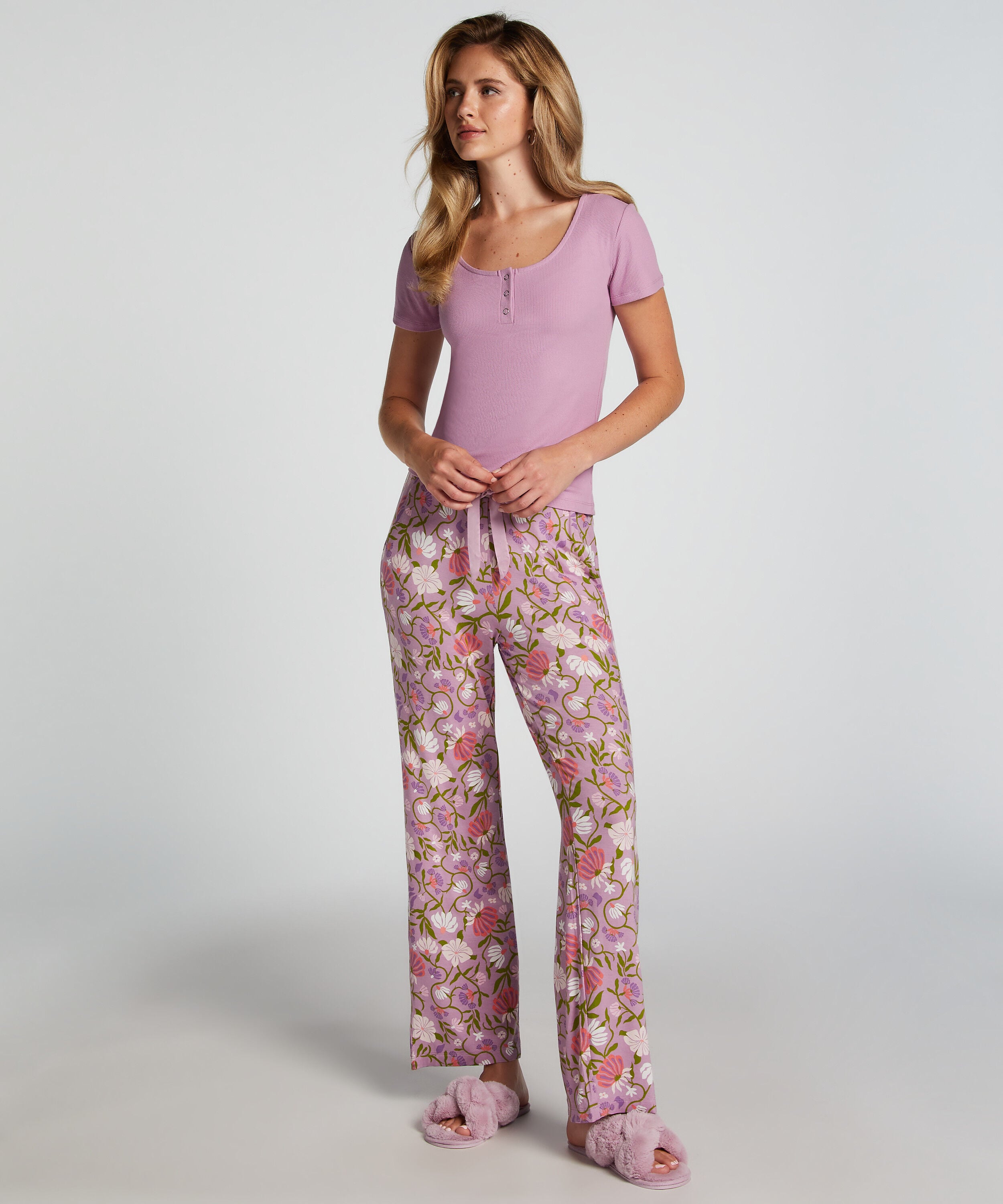 Pyjamabukser Jersey, Lilla
