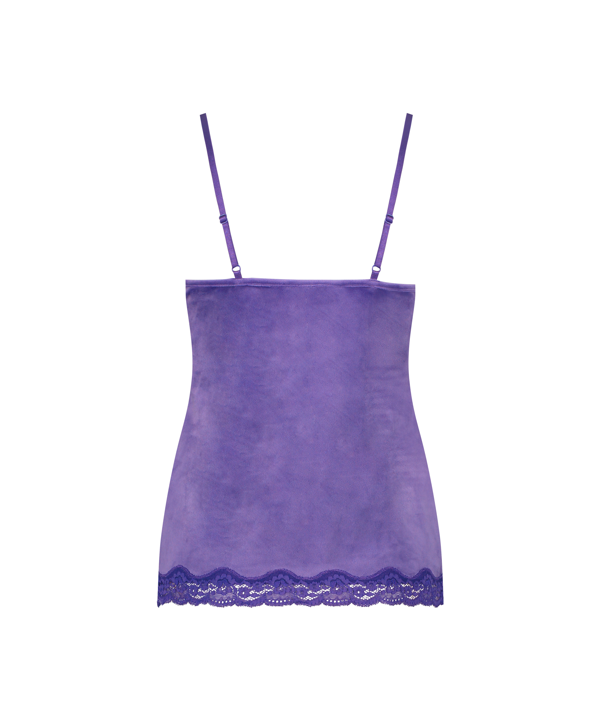 Cami-topp Velours Lace, Lilla, main