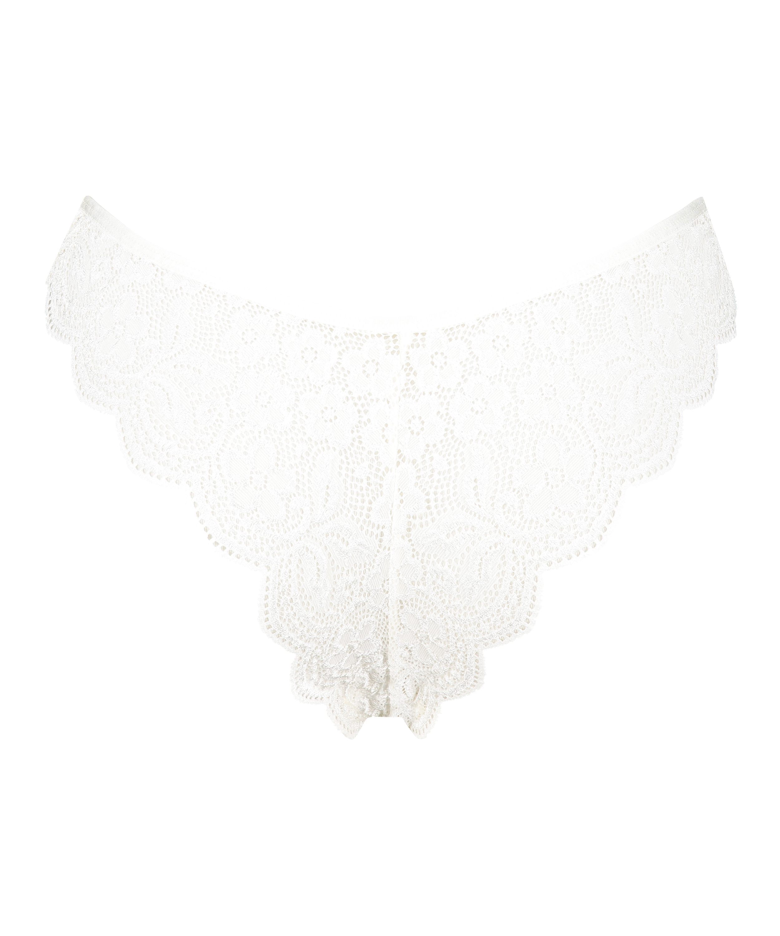 Slip brésilien jambe haute, Hvit, main