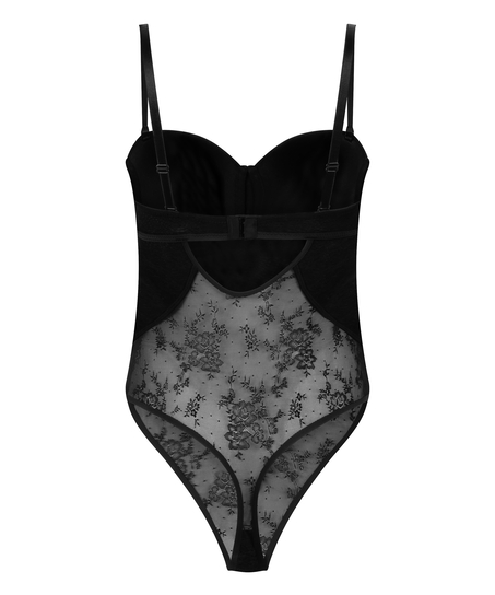 Lace Shaping Body, Svart