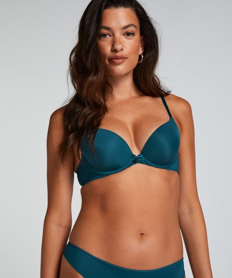 Vattert bh med b&oslash;yle Plunge, Bl&aring;