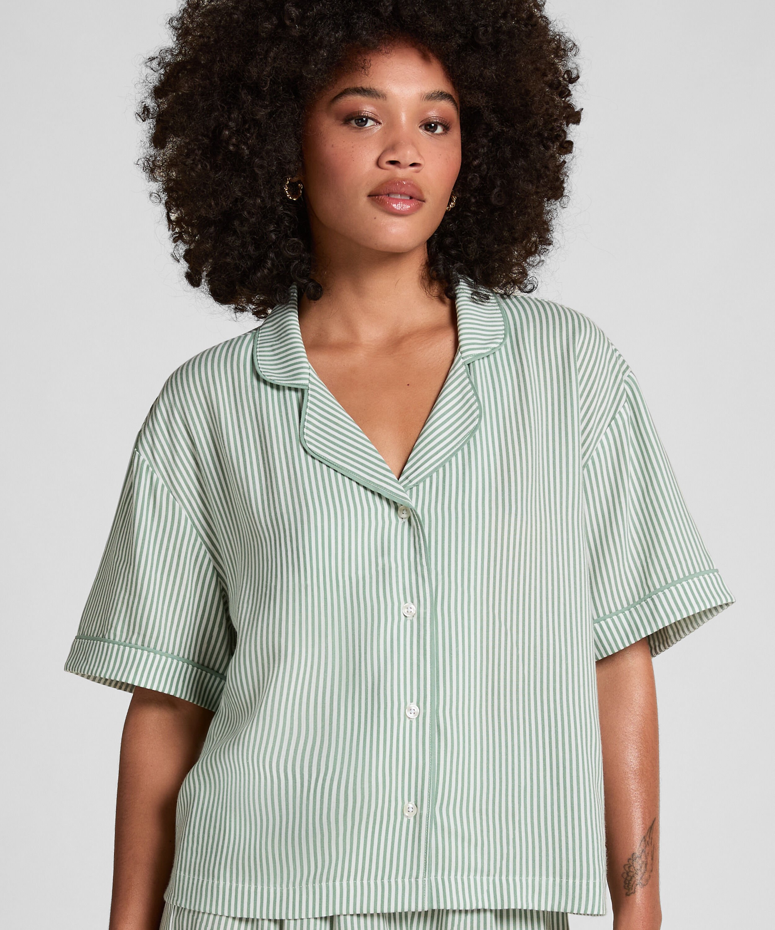 Jakke korte ermer vevd