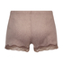 Velvet lace shorts, Brun