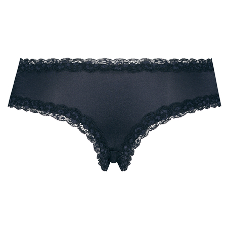 V-formet brasiliansk i mikrofiber, Bl&aring;