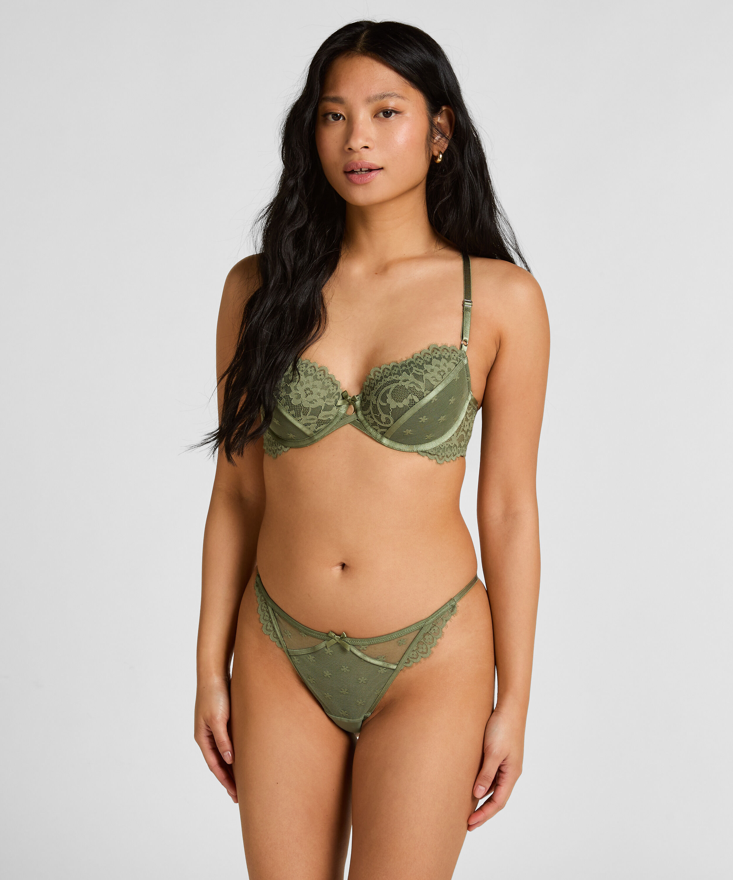 Valora Highleg G-streng, Grønn