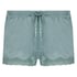 Velvet lace shorts, Grønn