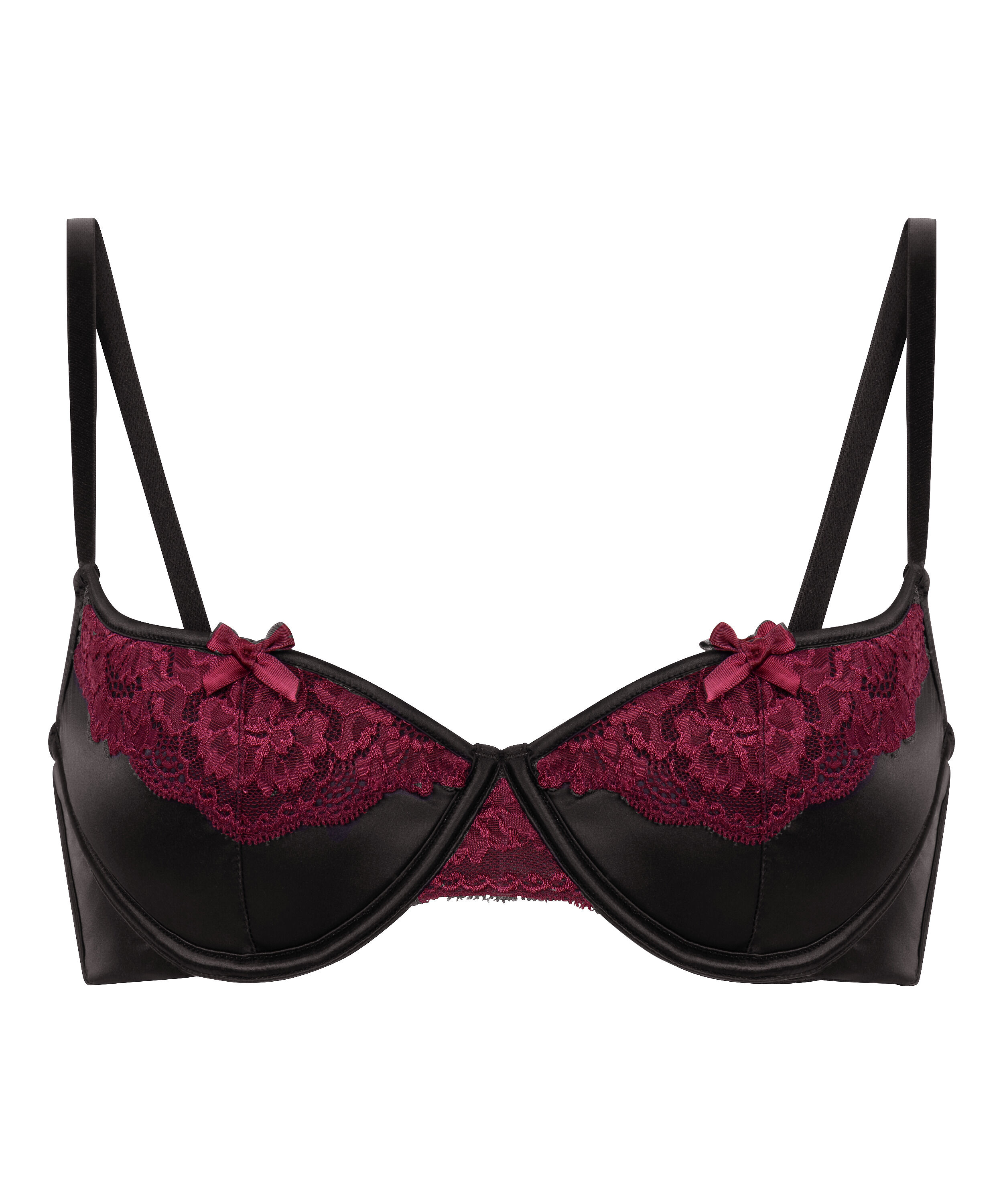 Ambra polstret spile-BH, Svart