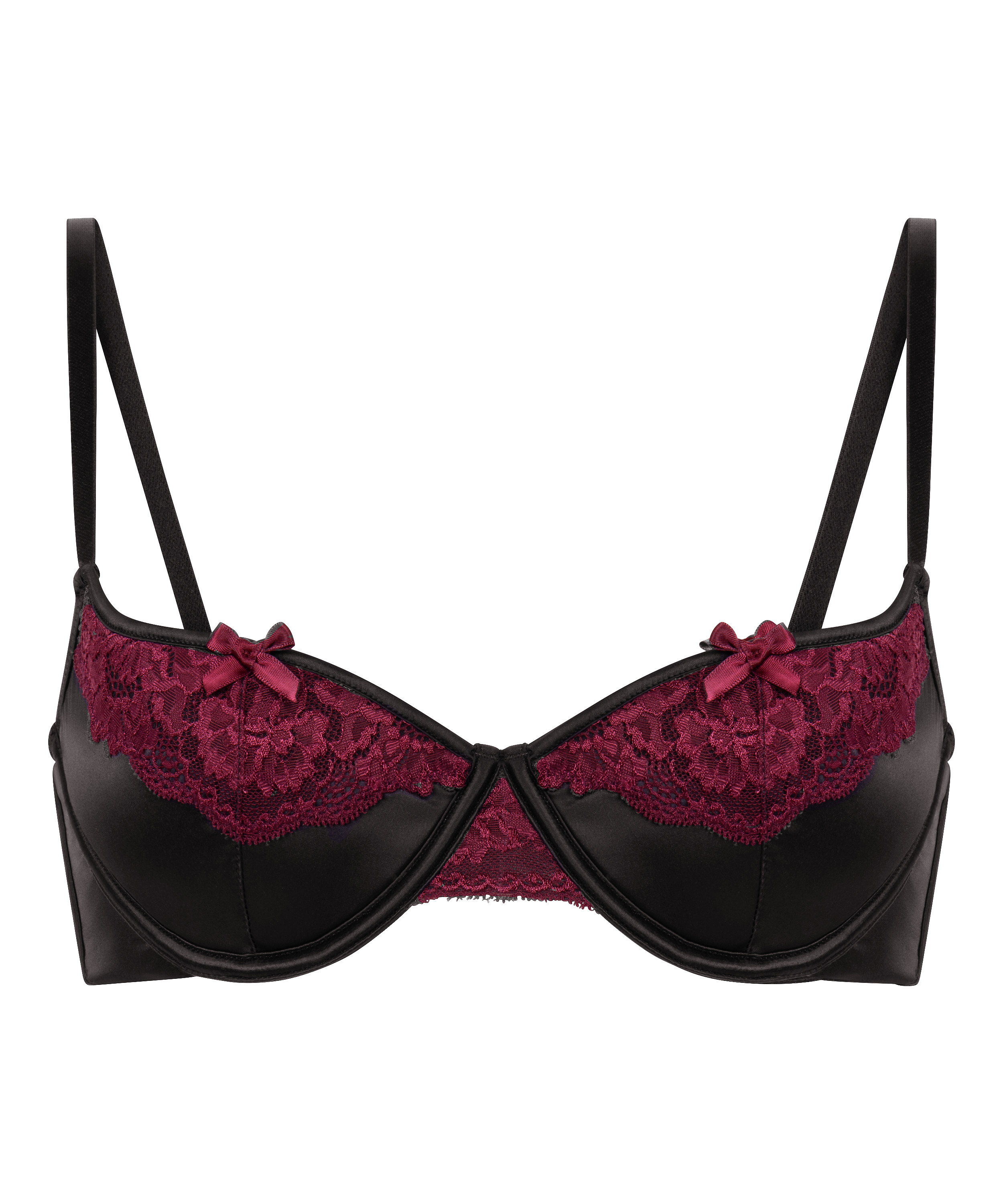 Ambra polstret spile-BH, Svart, main