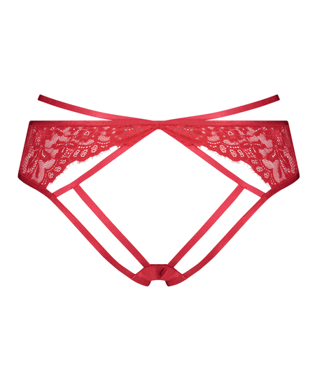 Iggy brasiliansk truse med fransk åpning, Rød