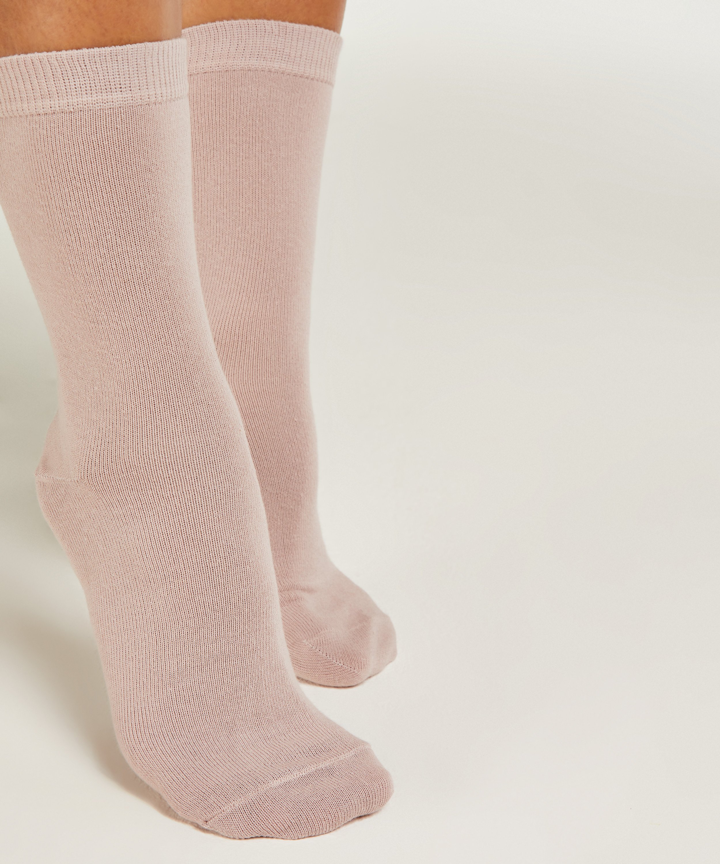 2 par bomullssokker, Svart, main