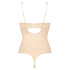 Skulpterende body med forete skåler, Beige