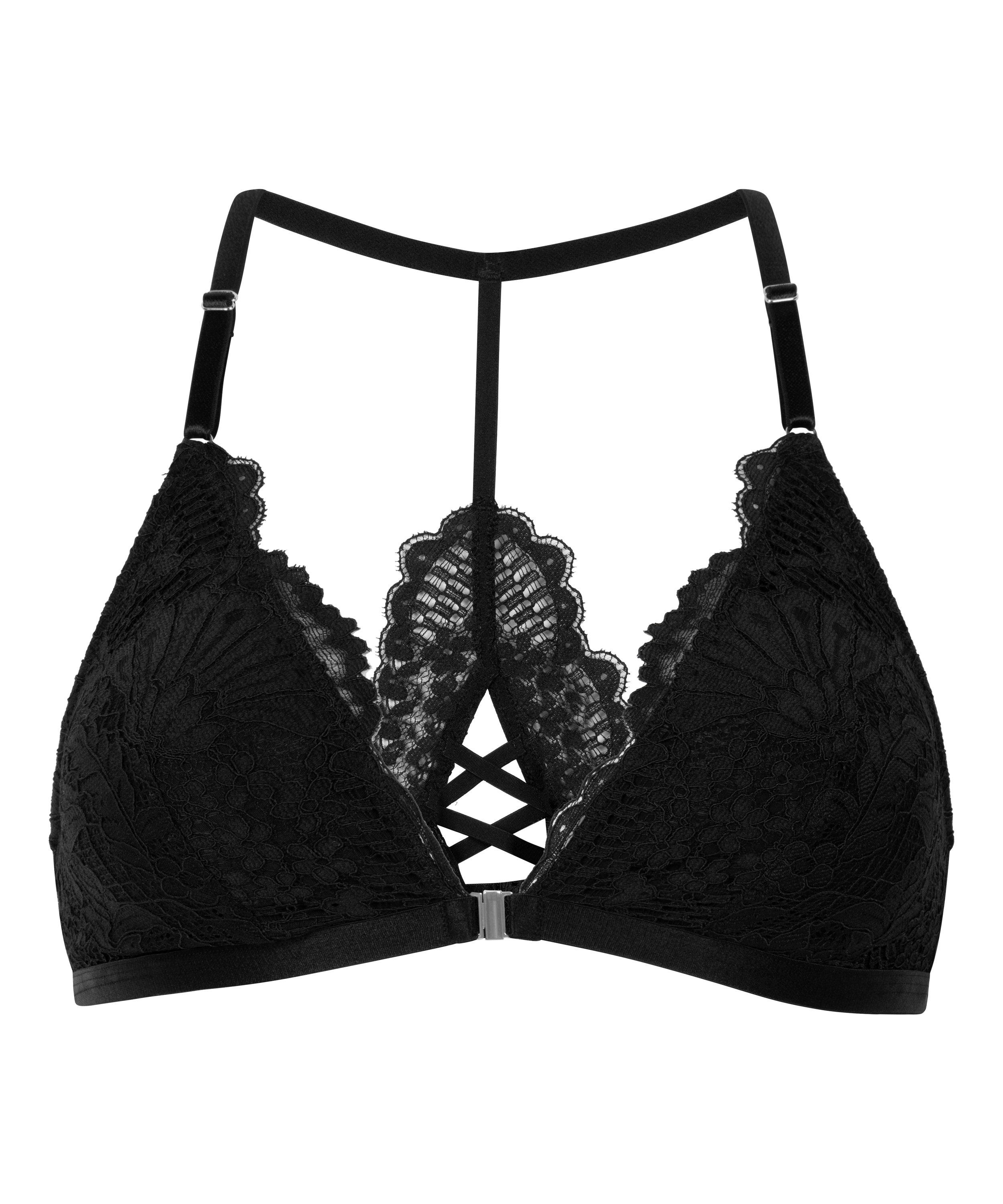 Bralette Whitney, Svart, main
