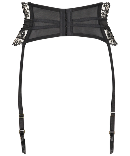 Jade strømpeholder, Svart