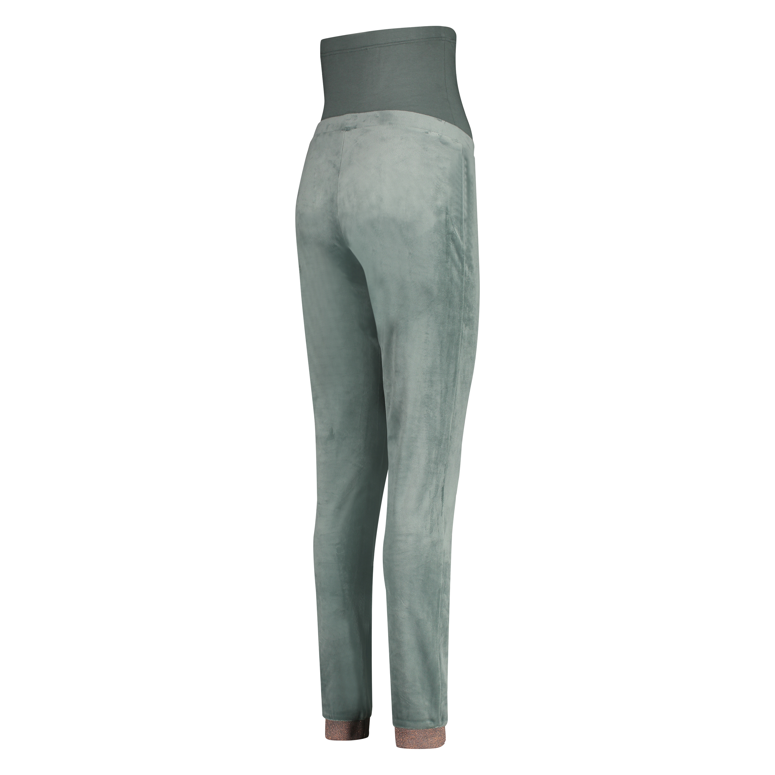Jogger velours lurex maternity, Grønn, main