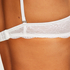 Vattert bh med b&oslash;yle push-up Angie, Hvit