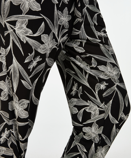 Jersey pysjamasbukser, Svart