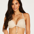 Bikini push-up Top Lurex Crochet, Hvit