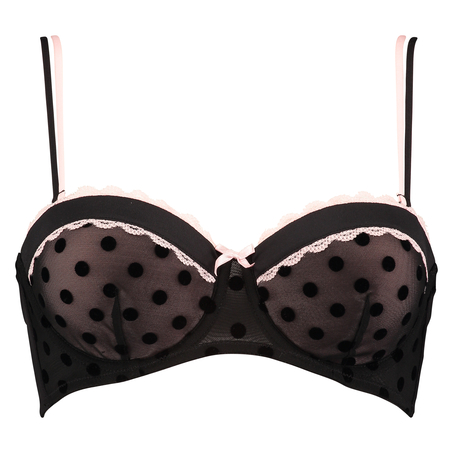 Padded underwired bra Kiara, Svart