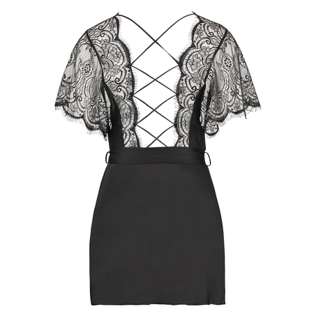 Coco satengkimono, Svart