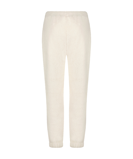 Fleece Snuggle joggebukse, Hvit