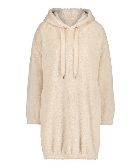 Kose fleece kjole, Beige