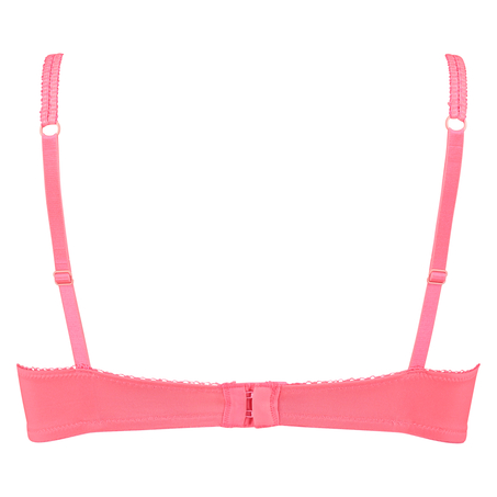 Padded underwired  bra Secret Lace contrast, Rosa