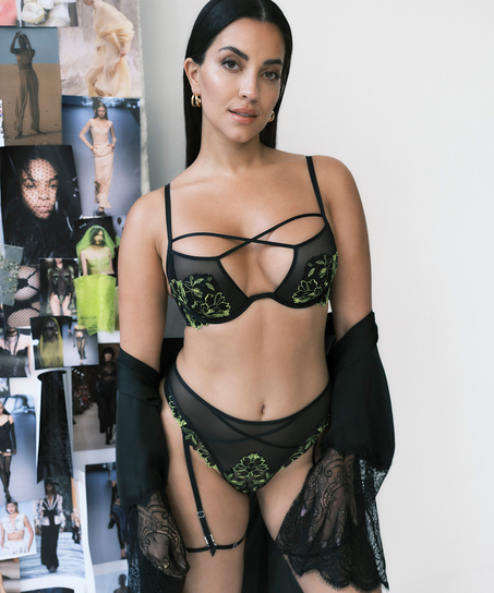 Uvattert bh med bøyle Feyre, Svart