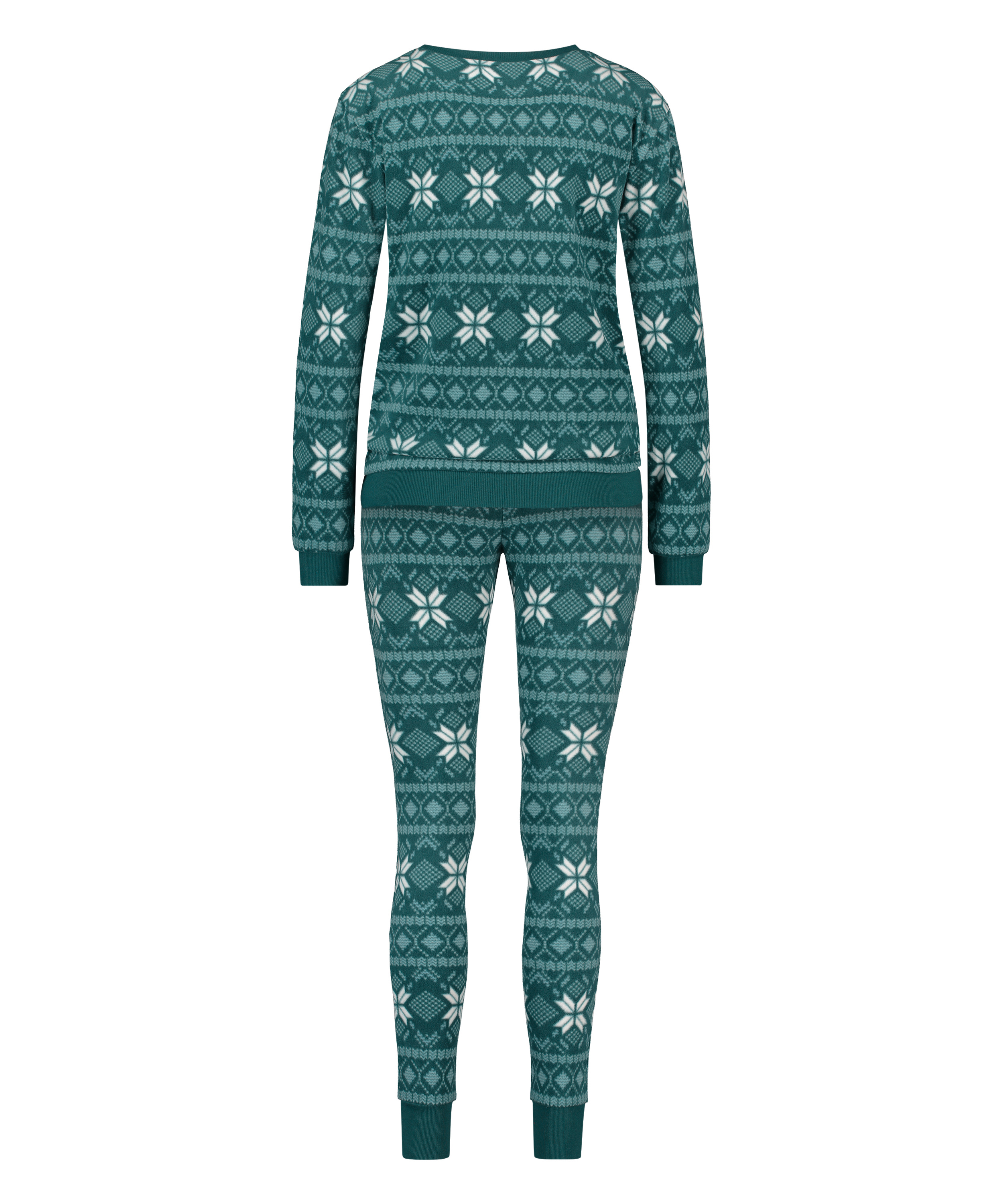 Fleece Pyjama Set, Blå, main