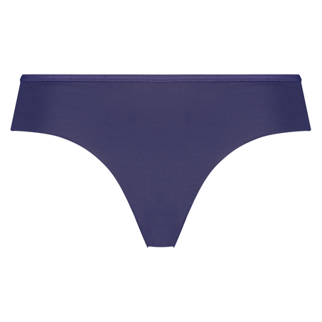 Invisible brasiliansk truse Lace Back, Blå