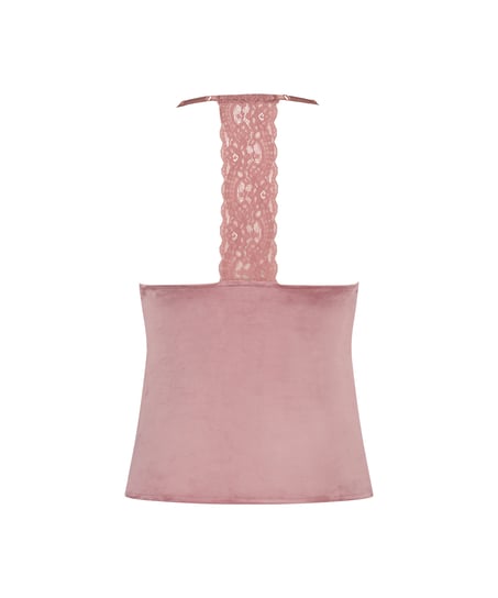Velvet lace cami, Rosa
