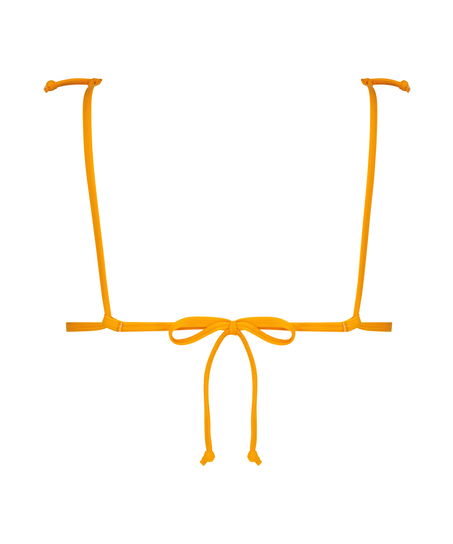 Texture triangel-bikinitopp, Svart