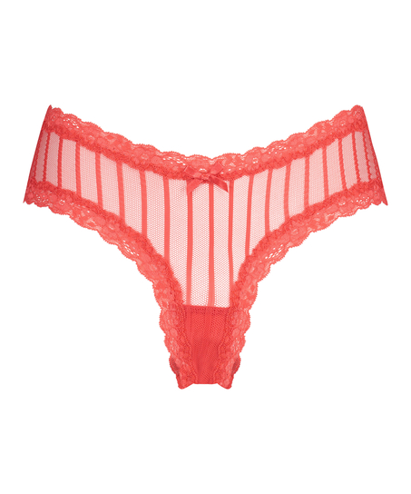 Brasiliansk truse V-shape Mesh, R&oslash;d