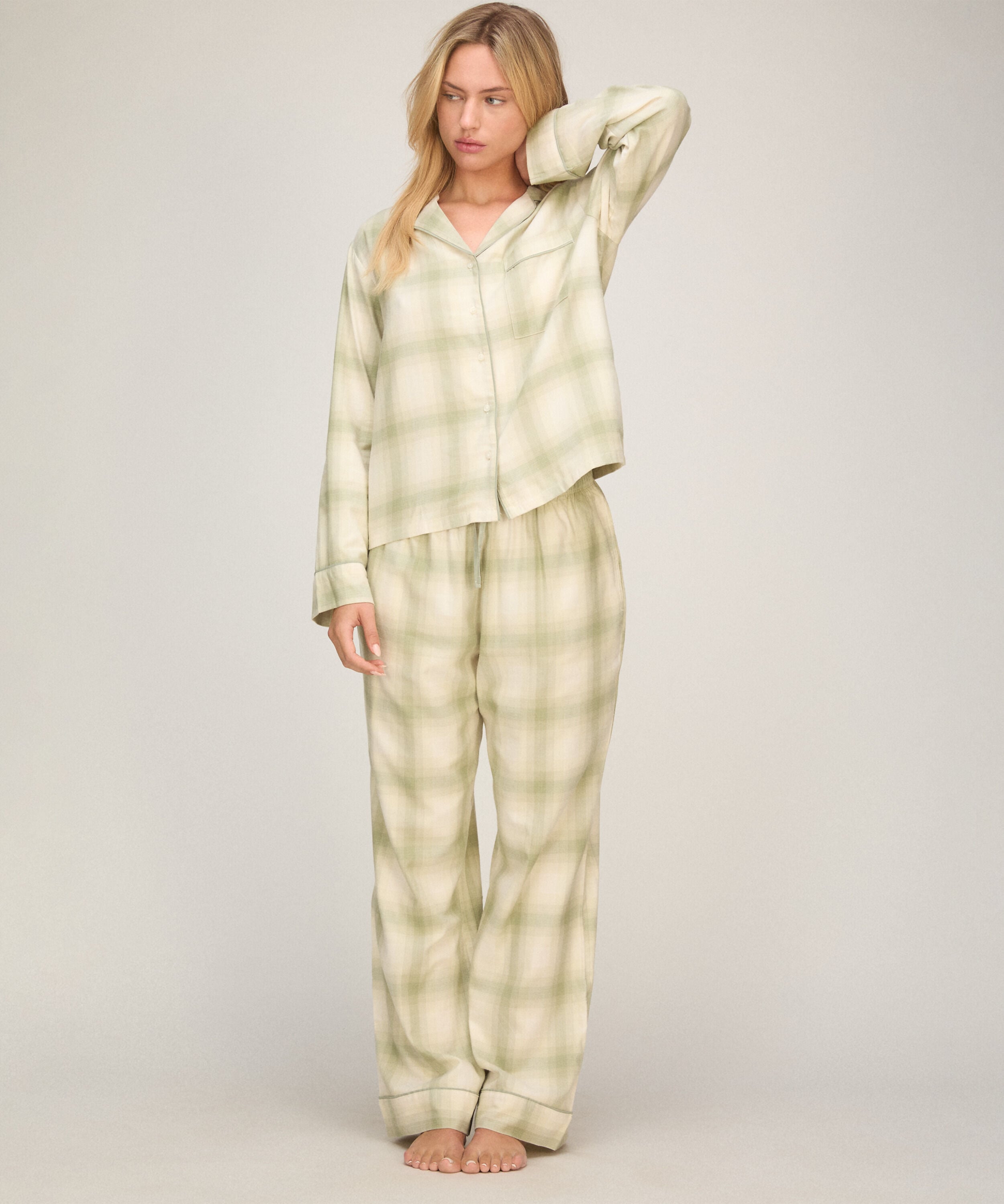 Pyjamasbukse Woven, Grønn Pyjamasbukse Woven, Grønn