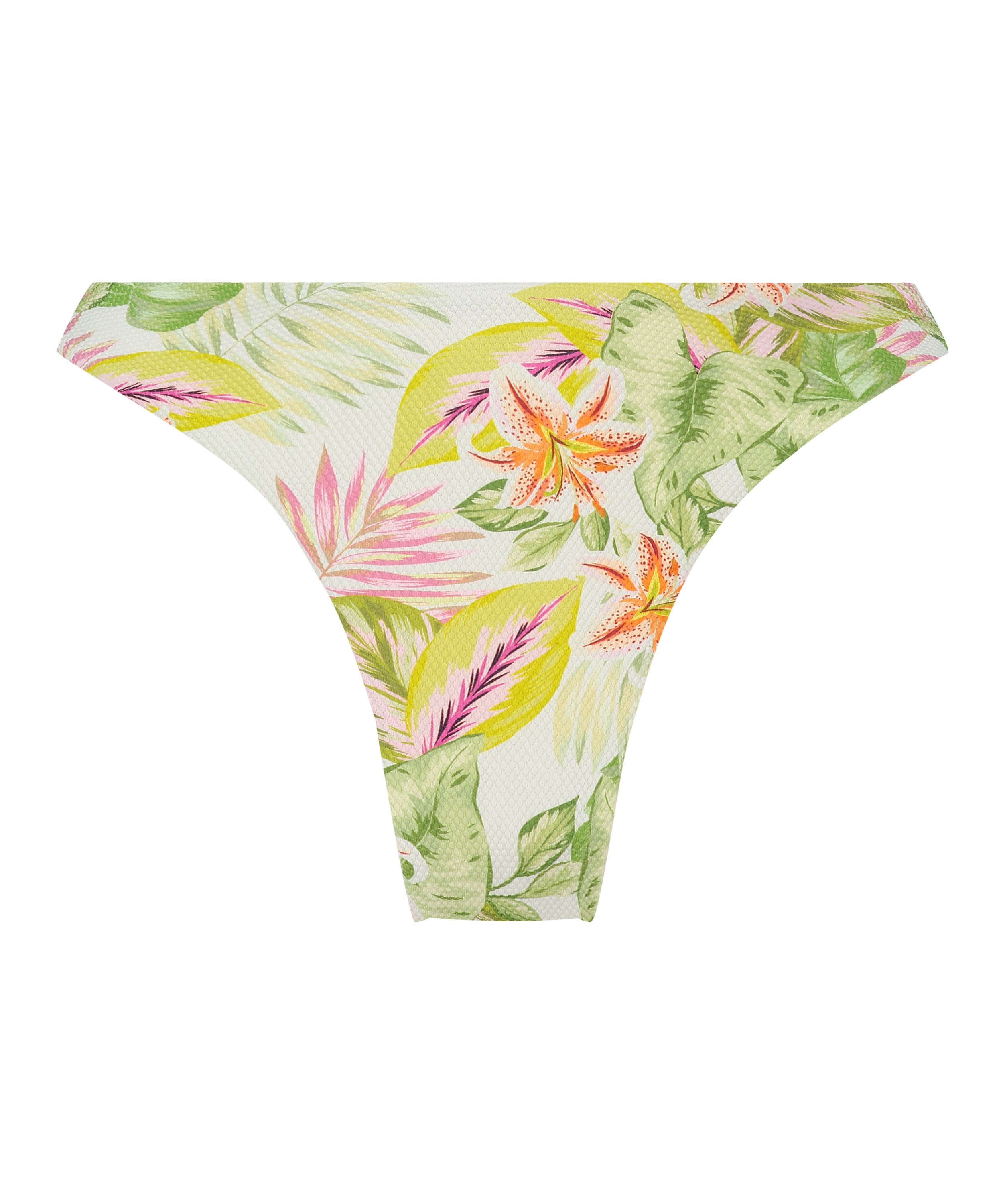 Høykuttet Bikini Underdel Tropics, Hvit, main