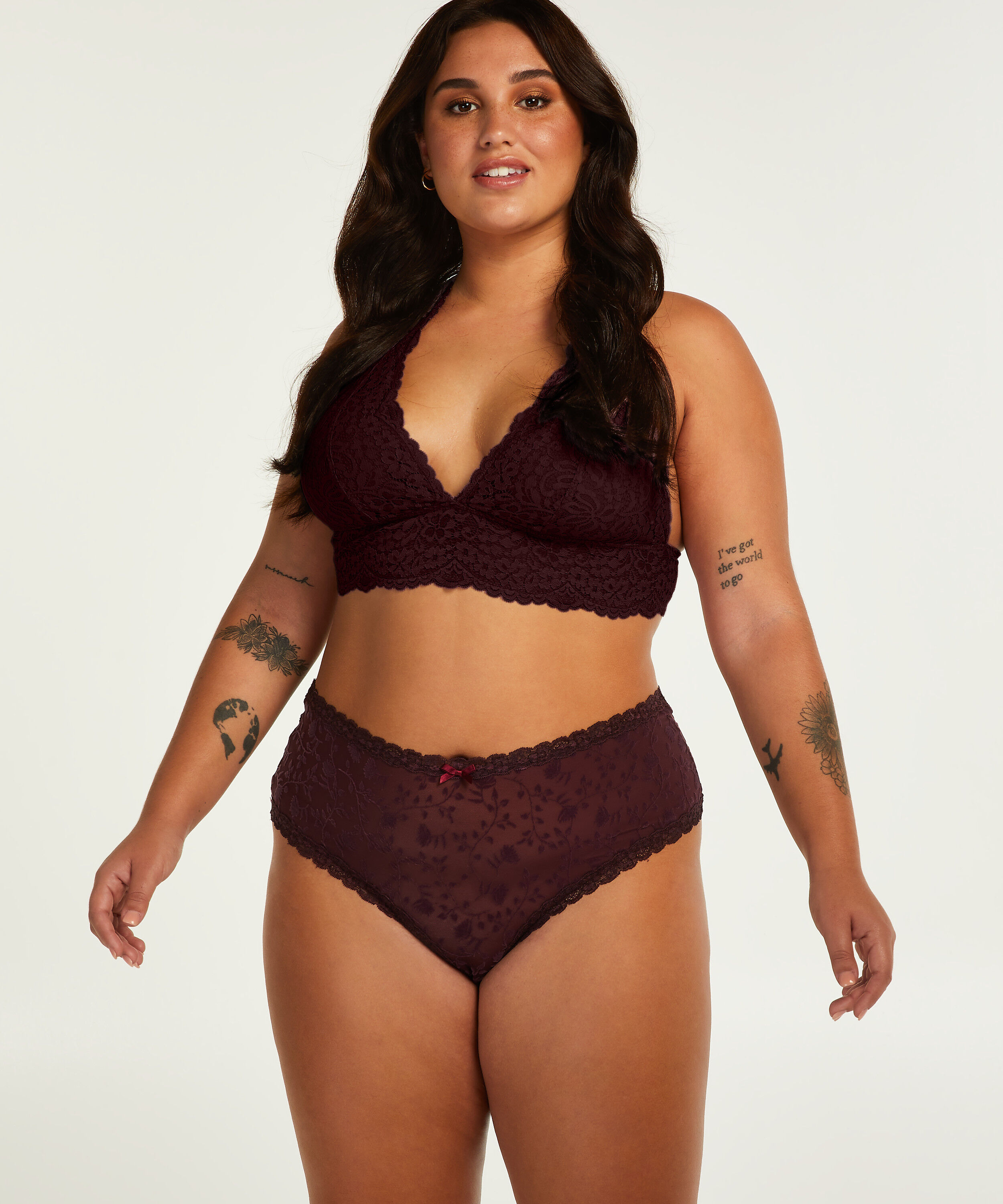 Brasiliansk truse V-shape Curvy, Rød