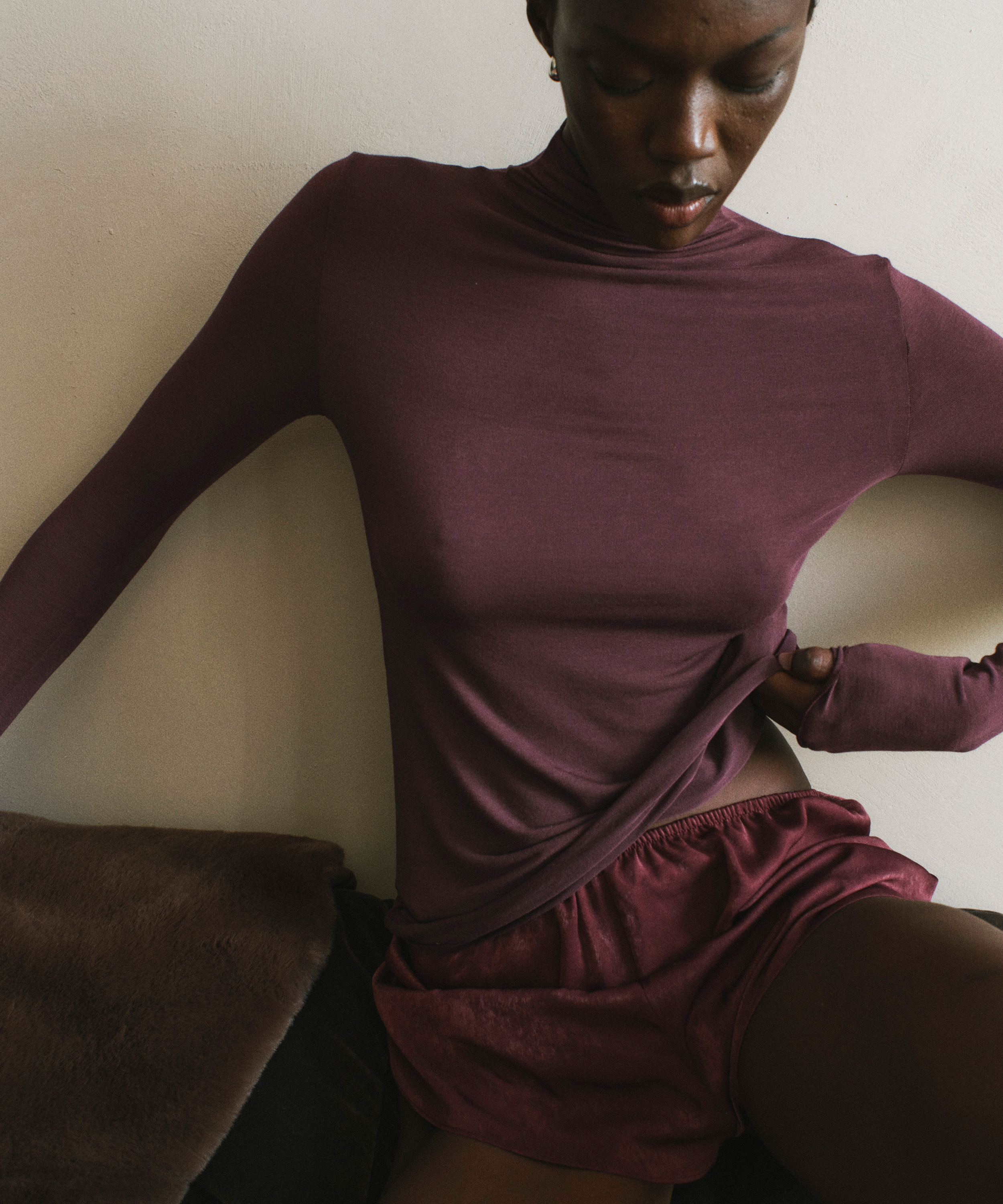 Kort Satin Minimal, Lilla, main