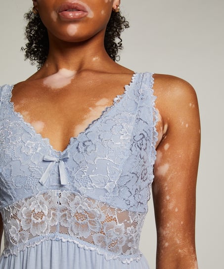 Nattkjole Nora Lace, Blå