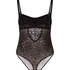 Tara Leopard Body, Svart