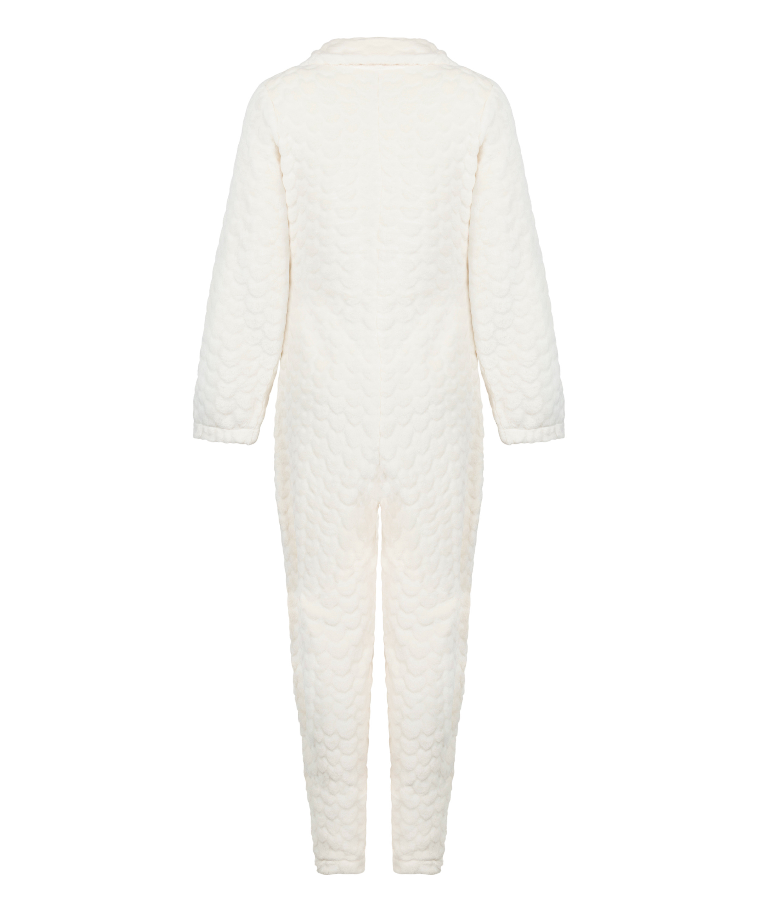 Onesie med kabelglidel&aring;s, Hvit, main