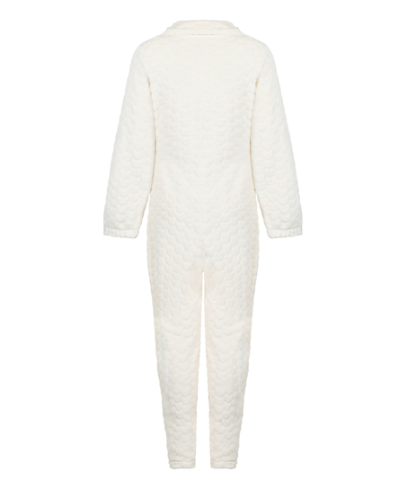 Onesie med kabelglidel&aring;s, Hvit