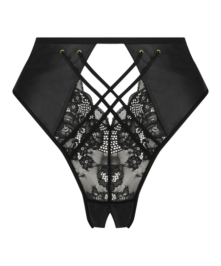 Høy brasiliansk truse med fransk åpning Melissa, Svart