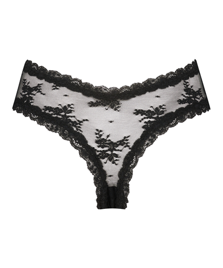 Brasiliansk truse V-shape Mesh, Svart