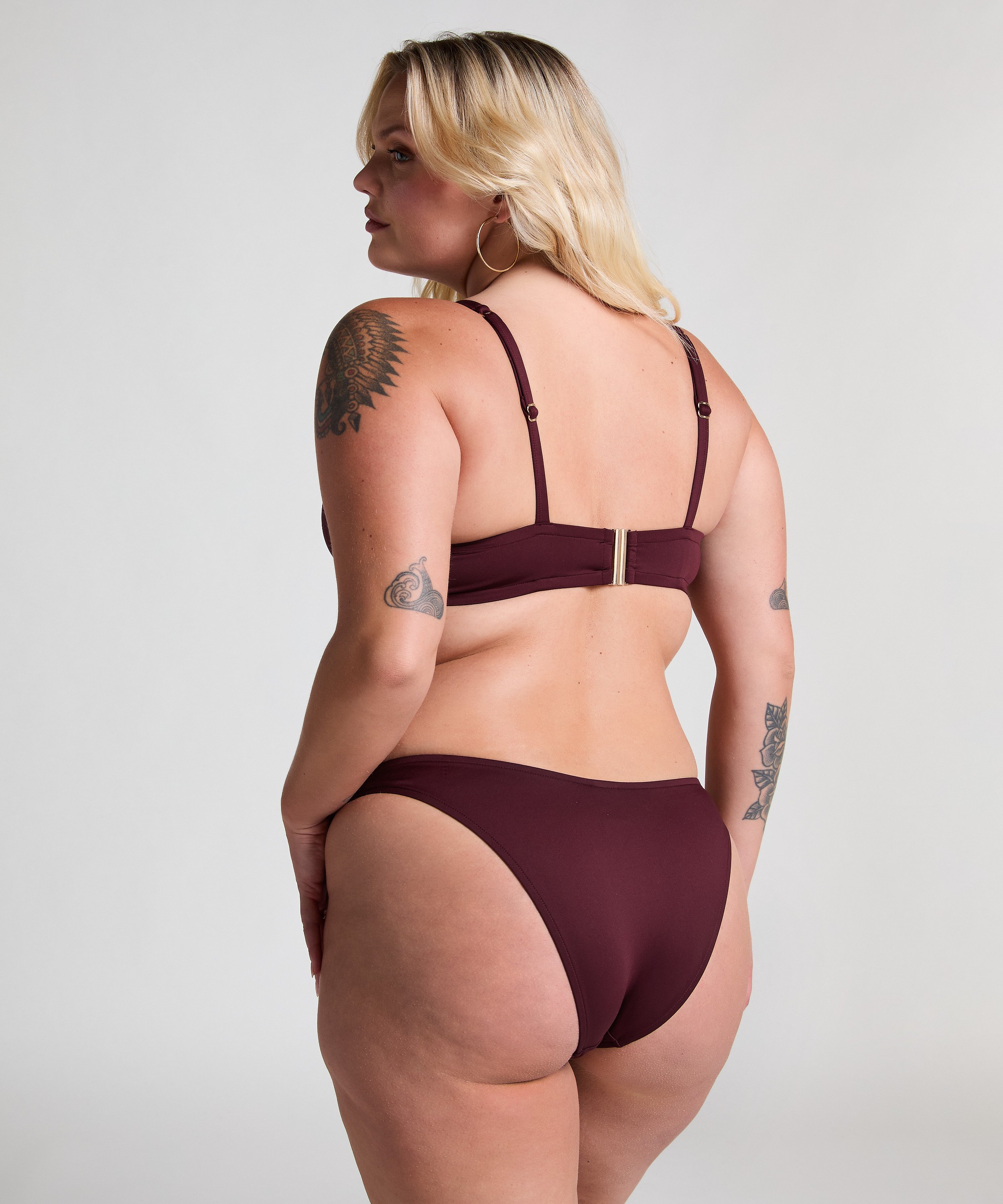 Bikinitopp i neopren, Lilla, main