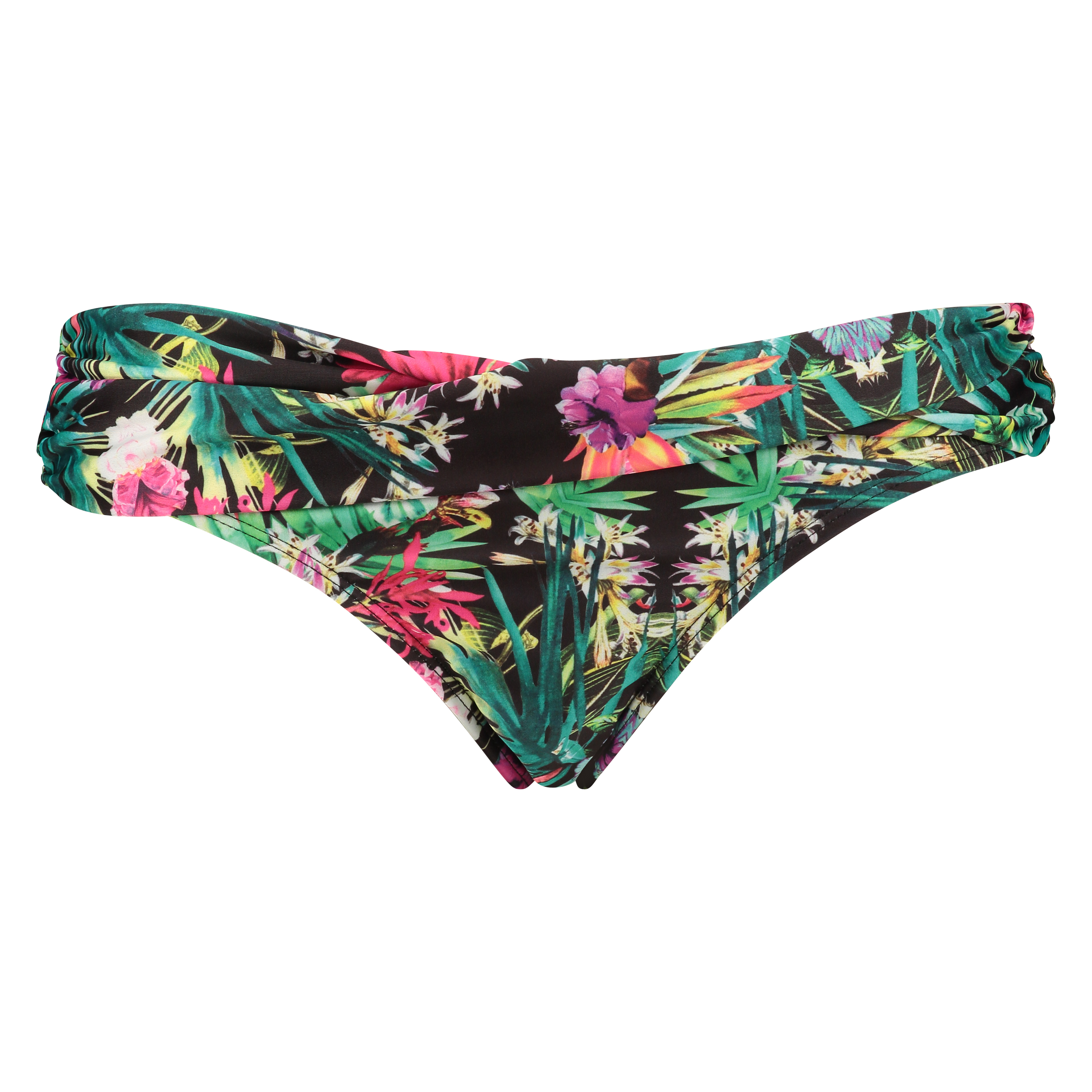 Bikini bottoms Jungle fever twist, Svart, main