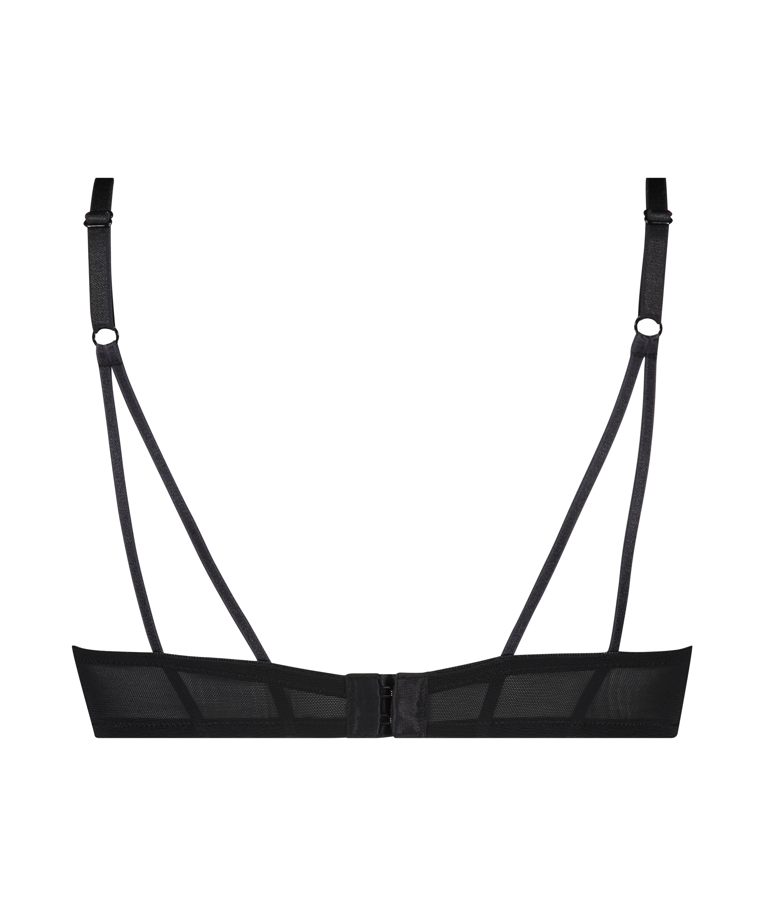 Padded push-up bra Bianca, Svart, main
