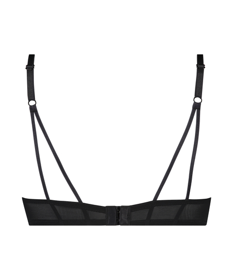 Padded push-up bra Bianca, Svart