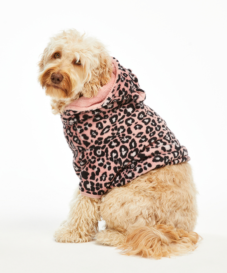 Fleece hunde-onesie, Rosa