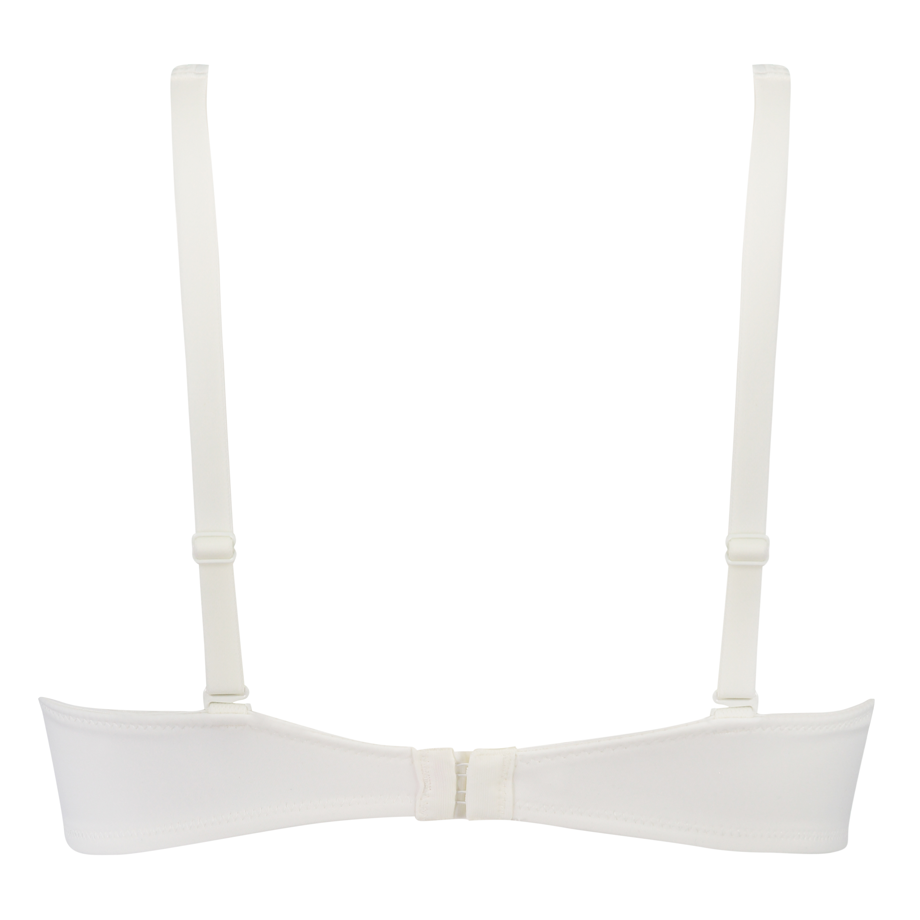 Uforet BH i satengfleece med bøyle, Hvit, main