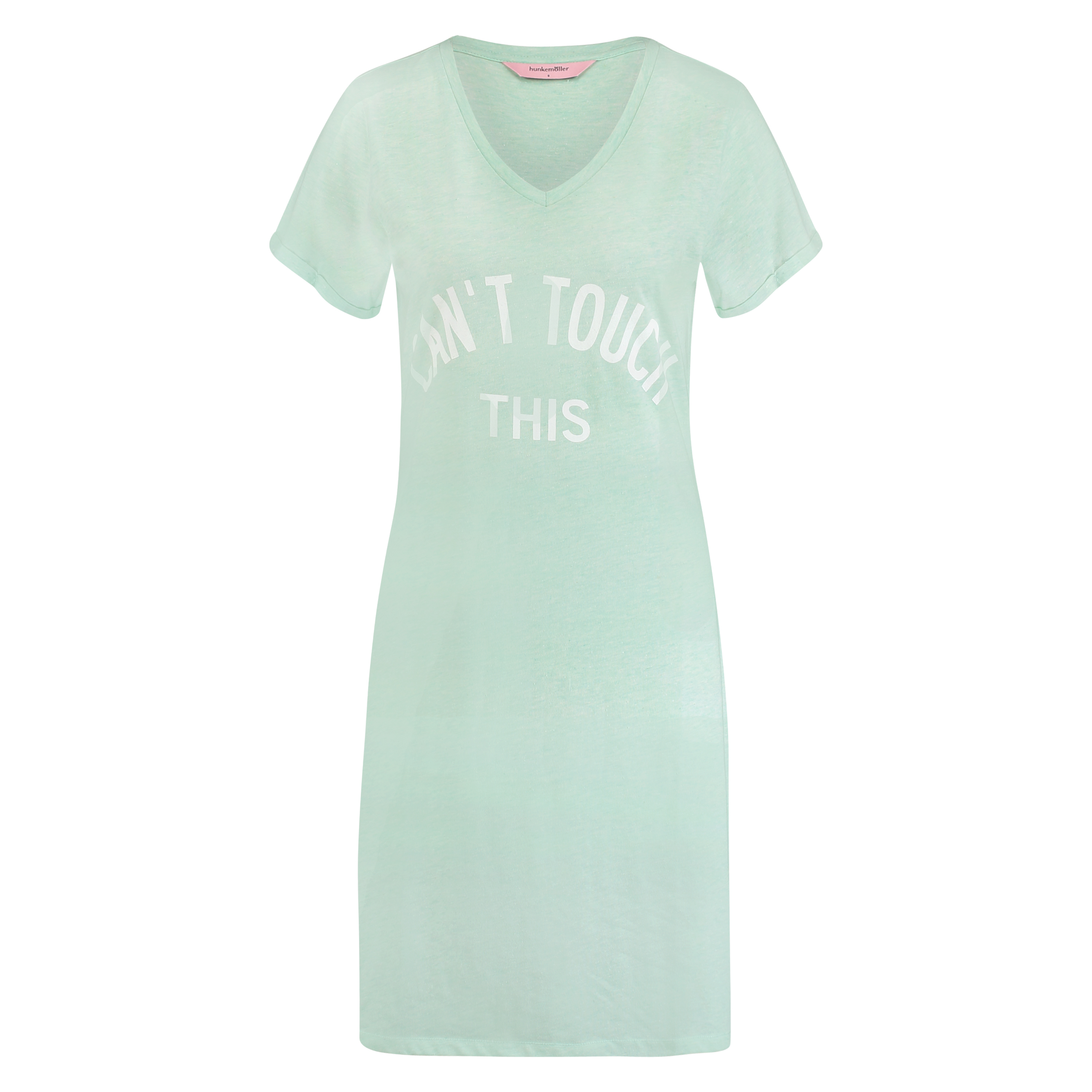 Nightshirt V-neck, Bl&aring;, main